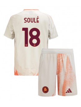 AS Roma Matias Soule #18 Auswärts Trikotsatz für Kinder 2024-25 Kurzarm (+ Kurze Hosen)